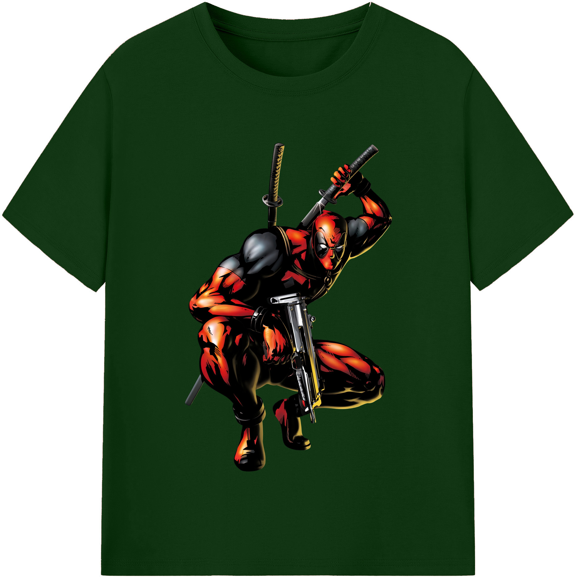 （画像用） Deadpool デッドプール 綿100％半袖Tシャツ（フロントプリント）